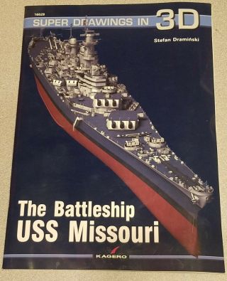 Kagero Uss Missouri Book With 1/350 Drawings