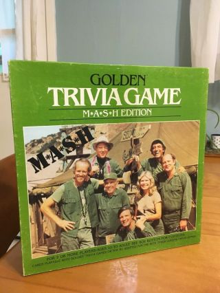 Vintage 1984 Golden Trivia Game M A S H Edition Mash Board Game 80s