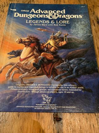 Legends And Lore Advanced Dungeons And Dragons