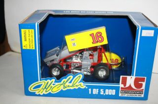 Jeff Gordon Winged Sprint Car Diecast - 1/24 - Yellow 16 - - Box - Racing Champions