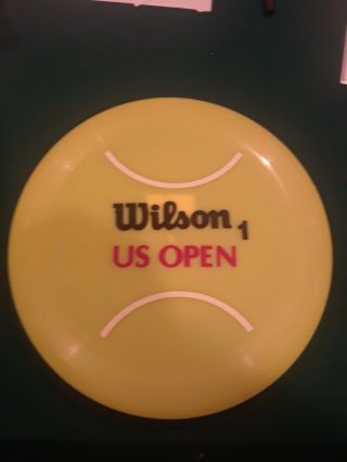 Htf Hard To Find Us Open Frisbee In The Shape Of A Tennis Ball 11 Inches Across