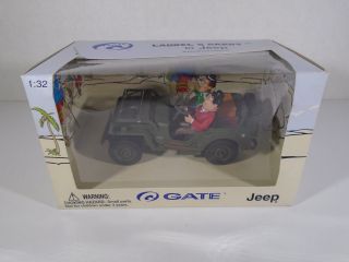 2001 Gate - - Laurel & Hardy In Jeep Adventures (look) 1:32 Scale