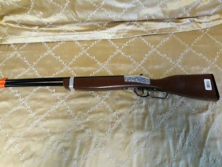 Saddle Toy Rifle With Orange Tip 29 1/2 " In Length Gun