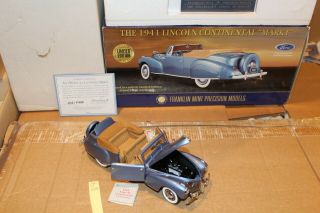 J332 Franklin 1941 Lincoln Continental Mark I 1:24 Blue Le 2926 / 9900