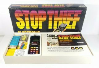 Stop Thief Electronic Cops Robbers Board Game 1979 100 Complete And