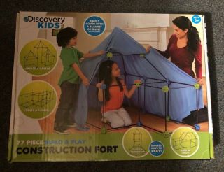 Discovery Kids Construction Fort 77 Pc Build & Play