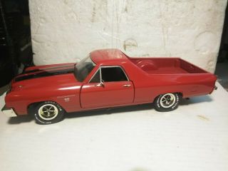 Ertl American Muscle 1970 Chevrolet El Camino Ss 454 1:18 Scale Diecast Red