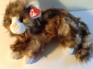 Ty Classic Jumbles The Cat 13 " Plush Toy Stuffed Animal Calico Kitty