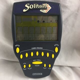 Vtg Radica Solitaire Electronic Hand Held Game 1999