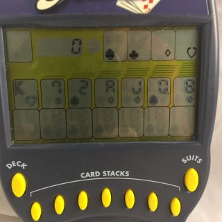 Vtg Radica Solitaire Electronic Hand Held Game 1999 2