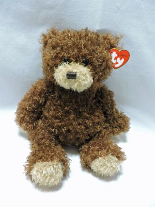Ty Bear Shaggy Classic Brown Tan Plush 12 " Soft 2010 Stuffed Animal