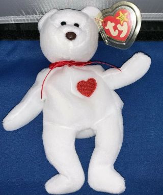 Valentino 1993/94 Ty Beanie Baby With Errors Brown Nose Extremely Rare
