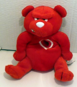 1999 Valentines Meanies Heartless Bear Red Plush Beanie Nwt 6 " Limited 7500