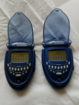 Radica 2003 Lighted Solitaire Electronic Hand Held Portable.  Price Is For Two