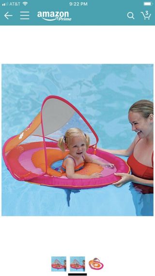 Swimways Baby Spring Float Sun Canopy Infant Floater