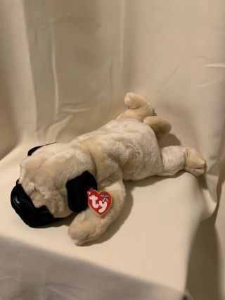 Pugsly Ty Beanie Buddy Plush Stuffed Animal Pug Dog See My Store Taking Offers