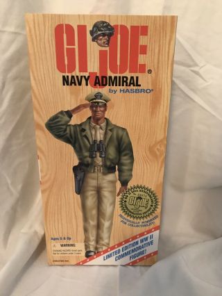 Hasbro G.  I.  Joe Navy Admiral Aa - Wwii 50th Anniv.  Action Figure (1996) - Nisb