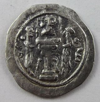 SASANIAN EMPIRE,  VARHRAN (Bahram) IV,  388 - 399 AD,  SILVER DRACHM 2