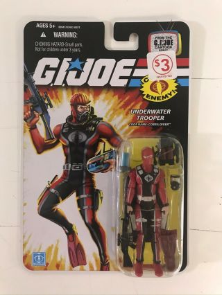 G.  I.  Joe 25th Anniversary Cobra Diver (water Element) - On Card