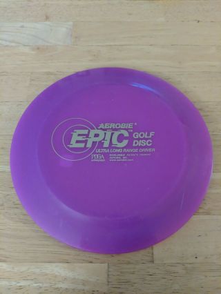 Aerobie Epic Pdga Approved Ultra Long Range Driver Golf Disc Purple