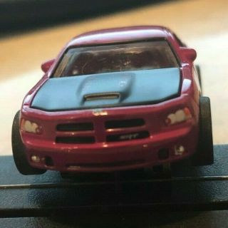 Auto World X - Traction Purple w/Black Dodge Charger HO Slot Car 3