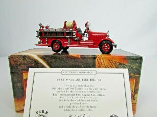 Matchbox Models Of Yesteryear Fire Engine Series 1935 Mack Ab Fire Engine