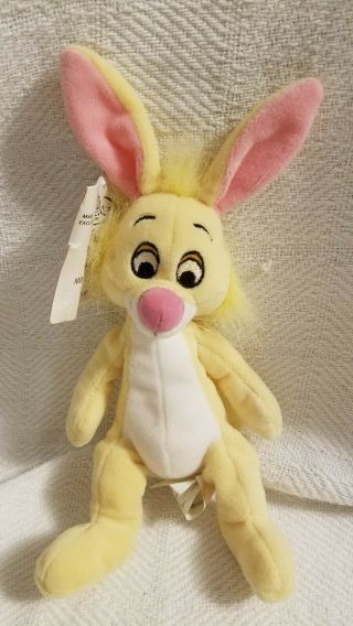 Disney Store Mini Bean Bag Winnie The Pooh Rabbit 8” Beanie Plush Nwt Retired