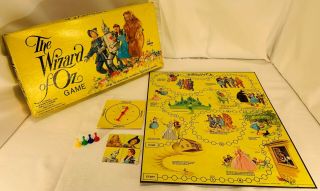 1974 The Wizard Of Oz Game By Cadaco Complete In