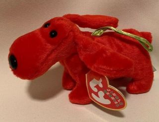 Ty Jingle Beanie Baby Rover The Red Dog (5 ") Christmas Ornament Decoration Rare