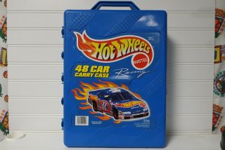Vintage 1999 Mattel Hot Wheels - 48 Car Carry Case 20020 Box In Blue Very