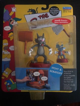 The Simpsons Playmates Itchy & Scratchy Action Figure Intelli - Tronic Series 4