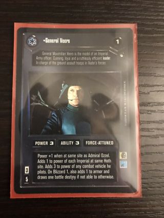 General Veers - FOIL - Reflections - Star Wars CCG SWCCG Very Good 2