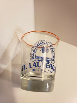 Ft.  Lauderdale Shot Glass Souvenir