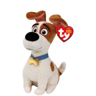 Ty Beanie Baby Plush 7 " Max The Jack Russell Terrier (secret Life Of Pets) Mwmts
