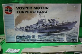 Vintage Airfix 1:72 Vosper Motor Torpedo Boat Model Kit 05280 Open Box