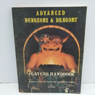 Advanced Dungeons & Dragons Players Handbook 1978 First Uk Edition Softback