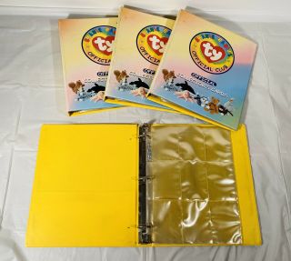 (1) Ty Trading Card Beanie Official Collector Notebook Organizer Club 1998 Binder