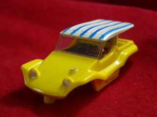 Aurora (1473) Yellow Dune Buggy Coupe Slot Car Body.  Thunderjet T - Jet