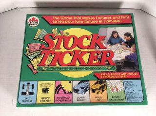 Stock Ticker By Canada Games - Vintage Board Game 100 Complete