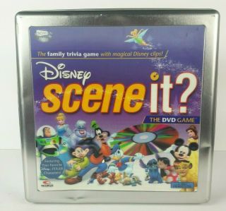 Disney Scene It? Collectors Edition Tin Dvd Game - Lenticular - Complete