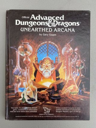 Advanced Dungeons And Dragons 1st Edition Unearthed Arcana Adnd Dnd