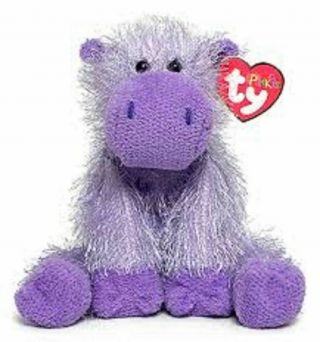 Ty Beanie / Punkies - With Tag - Slim (purple Hippo)