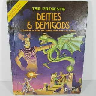 Advanced Dungeons & Dragons Deities & Demigods 1980 Tsr 128 Pages