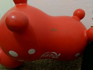 Red Rody Horse Inflatable Toy SHIPS FLAT 3