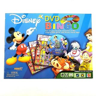 Disney Dvd Bingo Mattel Travel Carrying Case Box Family Fun 2 - 6 Players