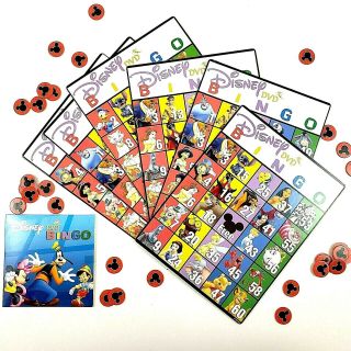 Disney DVD Bingo Mattel Travel Carrying Case Box Family Fun 2 - 6 Players 3