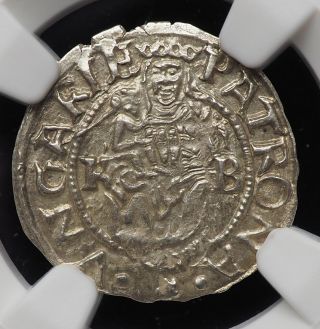 Hungary.  Silver Denar,  Maximilian Ii,  1571 - Kb,  State,  Ngc Ms63