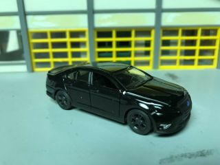 1/64 2012 Ford Taurus Sho In Black /black Int/ Alloy Wheels/rubber Tires/3.  5 V - 6
