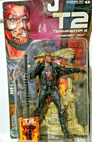 Mcfarlane Toys Movie Maniacs T2 Terminator 2 Judgement Day T - 800