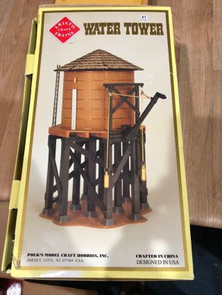 A) Aristocraft Trains Water Tower Art - 7103 1 Gauge Scale Box
